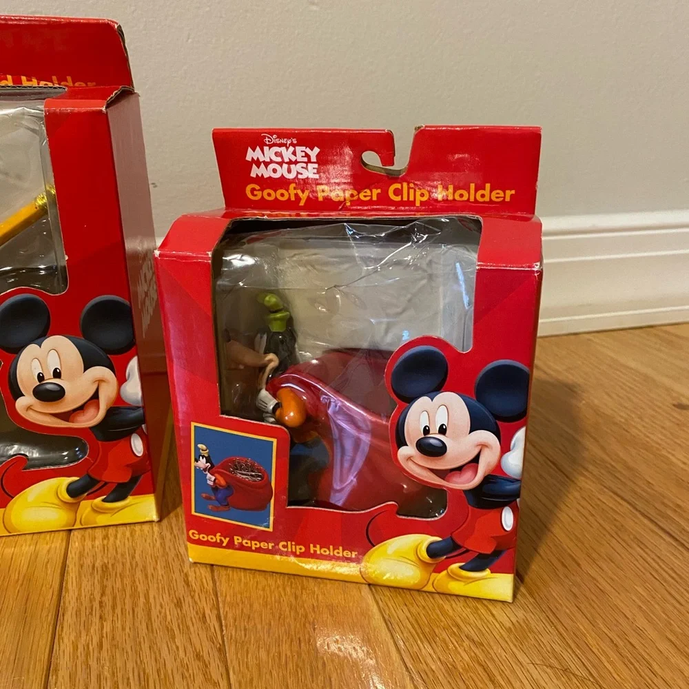 Vintage Retro Collectors Disney Mickey Mouse Red Desk Organizer Set - Picture 4 of 5